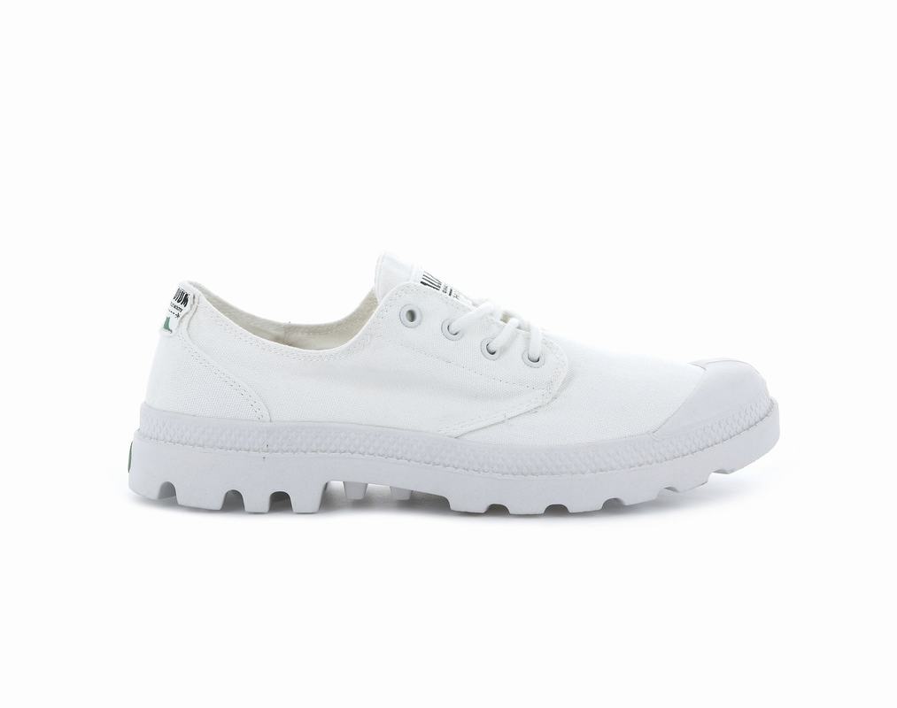 Palladium Pampa Ox Organic Womens Shoes White Australia [CDSMQX-574]